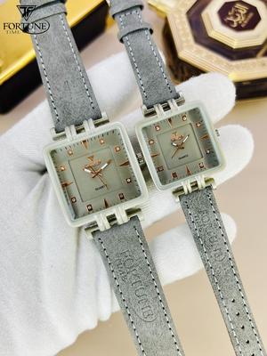 Stylish Quartz Couple Watches - 2 Pcs, Water Resistant, Gender: Unisex