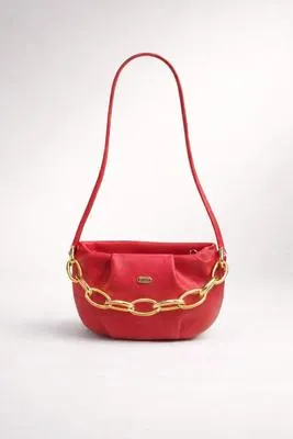 Girl's Leather Plain Mini Shoulder Bag