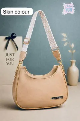 Girl's Leather Plain Shoulder Bag