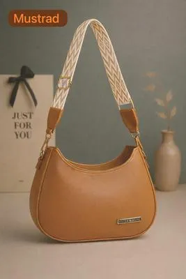 Girl's Leather Plain Shoulder Bag