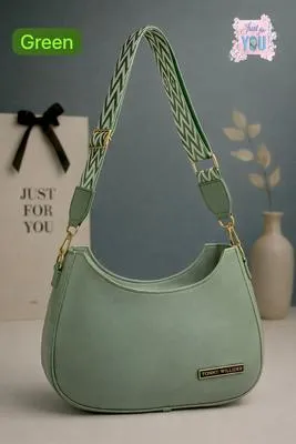 Girl's Leather Plain Shoulder Bag