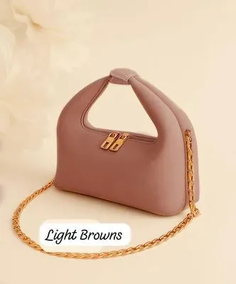 Women's Leather Plain Shoulder Bag