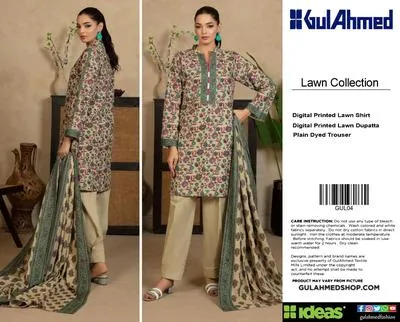 3 Pcs Women's Unstitched Digital Print Suit