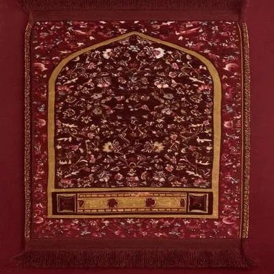 Velvet Printed Kids Quilted Prayer Mat