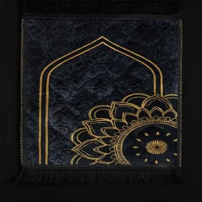 Velvet Printed Kids Quilted Prayer Mat