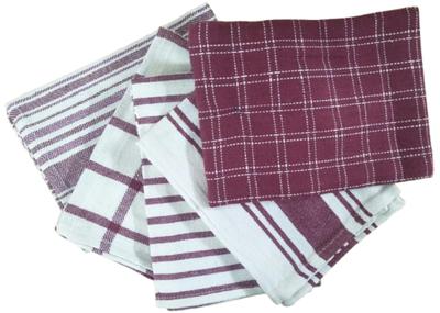Colorful 5 Pcs Cotton Kitchen Towels Set - Plain Design