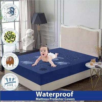 Cotton Plain Double Bed Mattress Cover