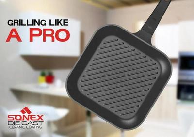 2 Pcs Cast Iron BBQ Hand Grill Set - Perfect for Outdoor Cooking thumbnail 4
