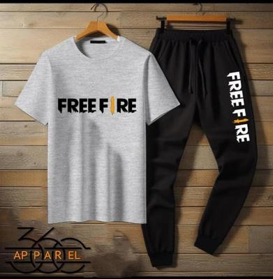 Men's Cotton Printed Track Suit - 2 Pcs Set