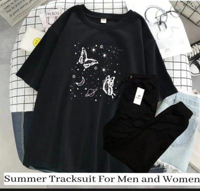 2 Pcs Women's Stitched Printed Tracksuit