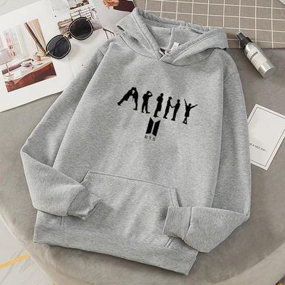 1 Pc Women's Stitched Fleece Printed Pullover Hoodie