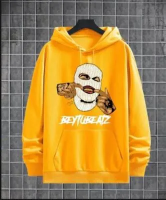 1 Pc Fleece Printed Hoodie