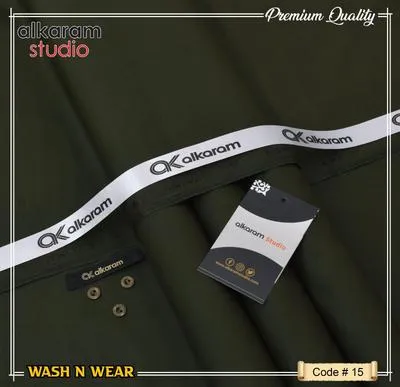 Men’s Unstitched Wash And Wear Plain Suit