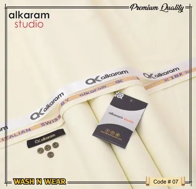 Men’s Unstitched Wash And Wear Plain Suit