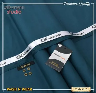 Men’s Unstitched Wash And Wear Plain Suit