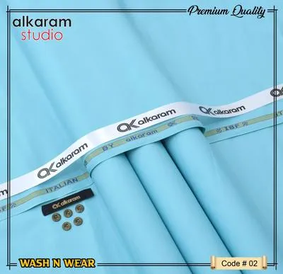 Men’s Unstitched Wash And Wear Plain Suit