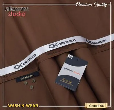 Men’s Unstitched Wash And Wear Plain Suit