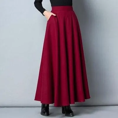 1 Pc Women's Stitched Jersey Plain Skirt