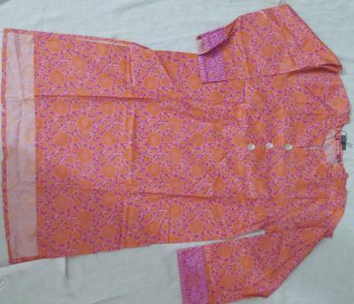 1 Pc Girl's Stitched Lawn Printed Kurta