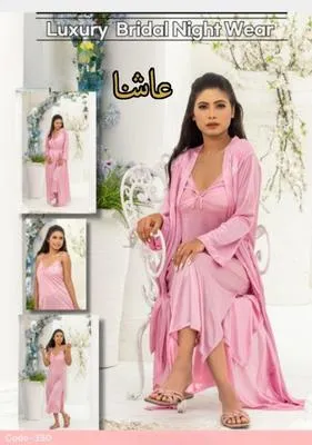 2 pcs Jersey Lace Light Weight Nightwear Set