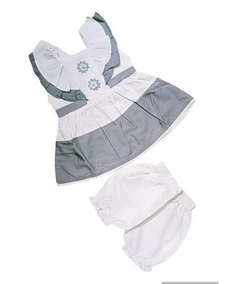 Baby Girl Cotton Frock & Shorts Set 1-3M