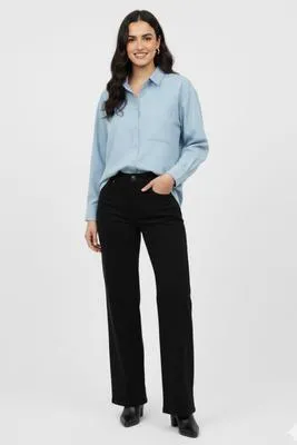 1 Pc Women's Stitched Silk Plain Shirt