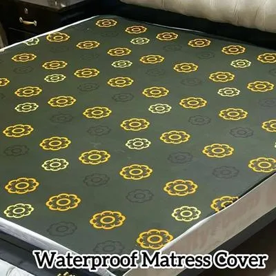 Vibrant Terry Cotton Printed Double Bed Mattress Cover