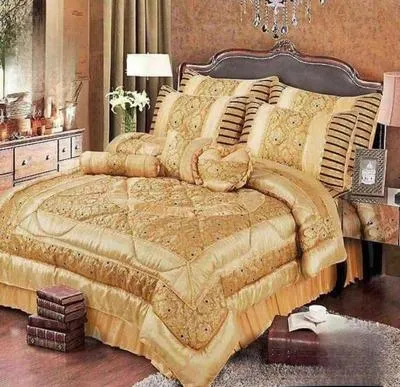 Luxurious 14 Pcs Silk Jacquard Embroidered Bridal Set