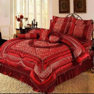 Luxurious 14 Pcs Silk Jacquard Embroidered Bridal Set