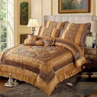 Luxurious 14 Pcs Silk Jacquard Embroidered Bridal Set