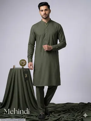Men's Unstitched Boski Plain Suit thumbnail 3