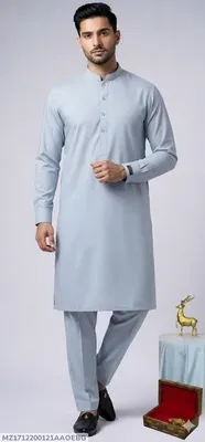 Men’s Unstitched Boski Plain Suit thumbnail 4