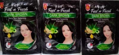 High Pigmented Black Hair Color Shampoo - Pack of 6 (6 Pcs)
