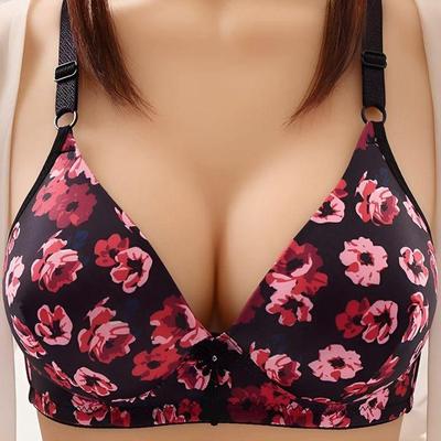Cotton Printed Comfortable And Breathable Padded Bra