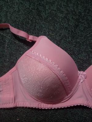 Silk Embroidered multi lines fancy padded bra 