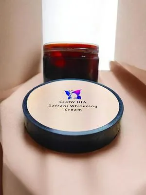Glow Ria Zafrani Whitening Cream, 250 Gram, 1 Pc Black Jar, Best Results 