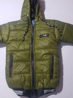 1 Pc Boy's Stitched Polyester Quilted Plain Puffer Jacket
