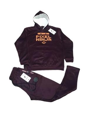 Men's Fleece Hoodie Track Suit - 2 Pcs