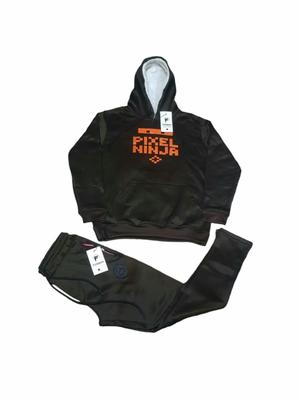 Men's Fleece Hoodie Track Suit - 2 Pcs