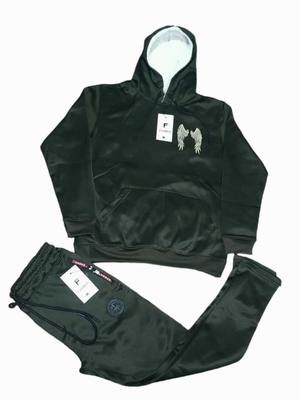Men's Fleece Hoodie Track Suit - 2 Pcs