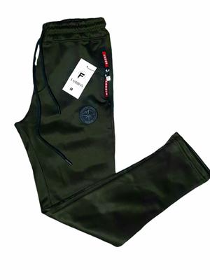 Men's Plain Polyester Trouser - 1 Pc in Green