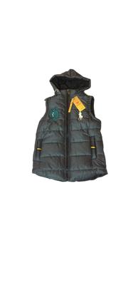 Stylish Boy's Black Polyester Sleeveless Jacket - 1 Pc