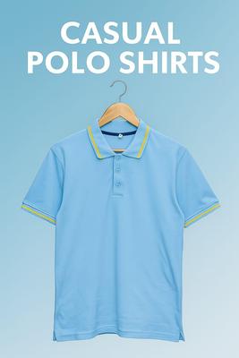 1 Pc Men's Cotton Jersey Plain Polo Shirt 