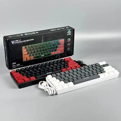 Jedel KL69 Rainbow Mechanical Keyboard is a compact, high-performance wired mechanical keyboard