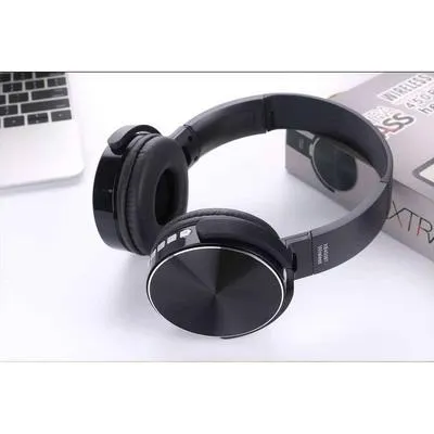 450 bt bluetooth headphone Black Headphone