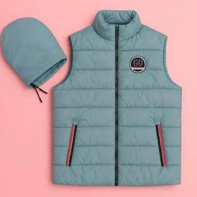 1 Pc Men's Parachute Printed Sleeveless Jacket