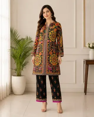 Women Swiss Lawn Printed 2-Piece Suit Multicolor