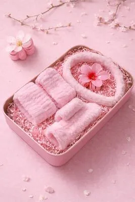 5 Pcs Hair Accessories Set, Headband & Wrist Wash Bands Hair Catchers for Gift 