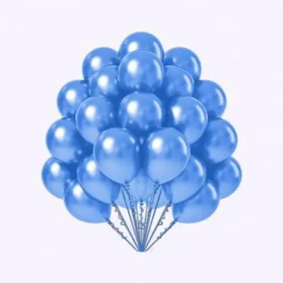 Pack of 50 Metallic Chrome Balloons Set for Birthday Decorations, Weddings, Anniversary Party, Welcome Party, Bridal Shower or Baby Shower Celebrations