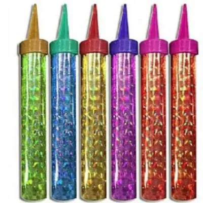 Pack of 6 Birthday Party Sparkling Fire Candle Size 8'' | Cake Topper Fire works Sparkling Fountain Candles Birthday Party Decoration